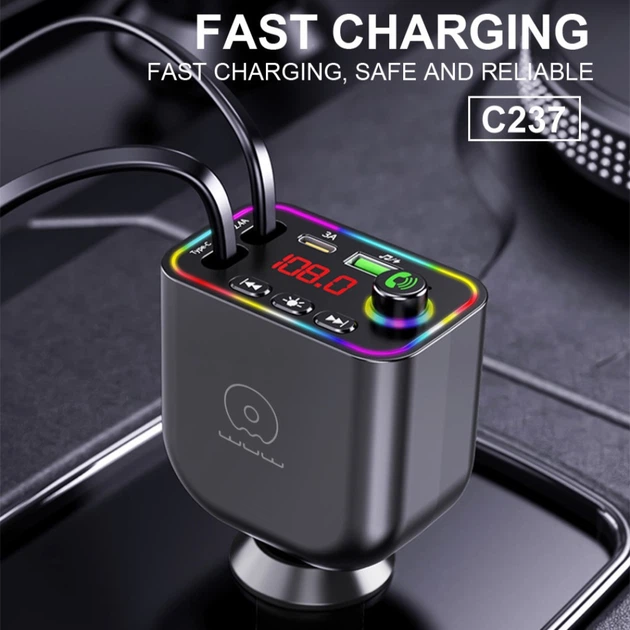 АЗП з FM-модулятором WUW-C237 black (6972573338177) - изображение 6