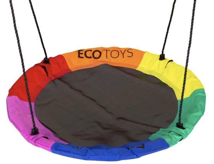 Plac zabaw dla dzieci huśtawka 4w1 EcoToys Bocianie gniazdo Kosz do koszykówki 2 piłki (JSP-SWD) (5905817010134) - Zdjęcie 4 Plac zabaw dla dzieci huśtawka 4w1 EcoToys Bocianie gniazdo Kosz do koszykówki 2 piłki (JSP-SWD) (5905817010134) - obraz 4