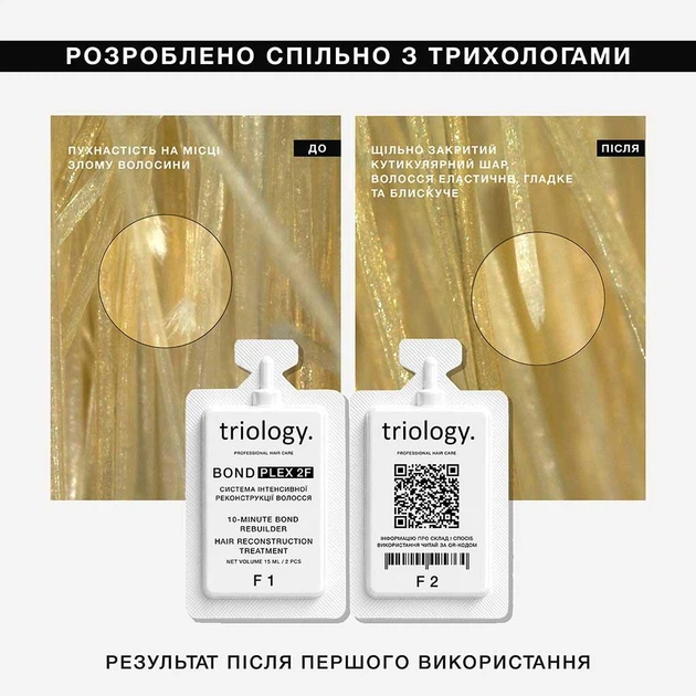 Холодное восстановление система интенсивной реконструкции волос BOND PLEX 2F trilogy. 1 сет - изображение 4