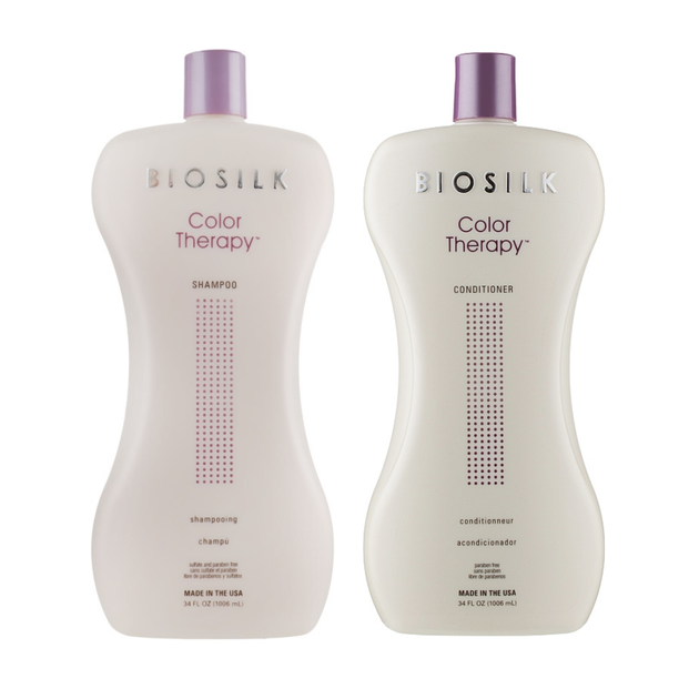 Набор для защиты цвета окрашенных волос BioSilk Color Therapy Шампунь 1006 мл + Кондиционер 1006 мл - Фото 1 Набор для защиты цвета окрашенных волос BioSilk Color Therapy Шампунь 1006 мл + Кондиционер 1006 мл - изображение 1