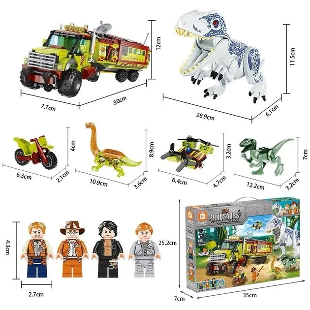 Конструктор Jurassic World Группа изучения динозавров FC3721 528 деталей - изображение 5