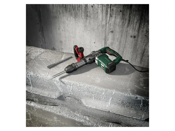 Отбойный молоток Parkside PAH 1300 C3 1300 Вт 15 Дж SDS-max с кейсом и зубилами для демонтажных работ - изображение 3