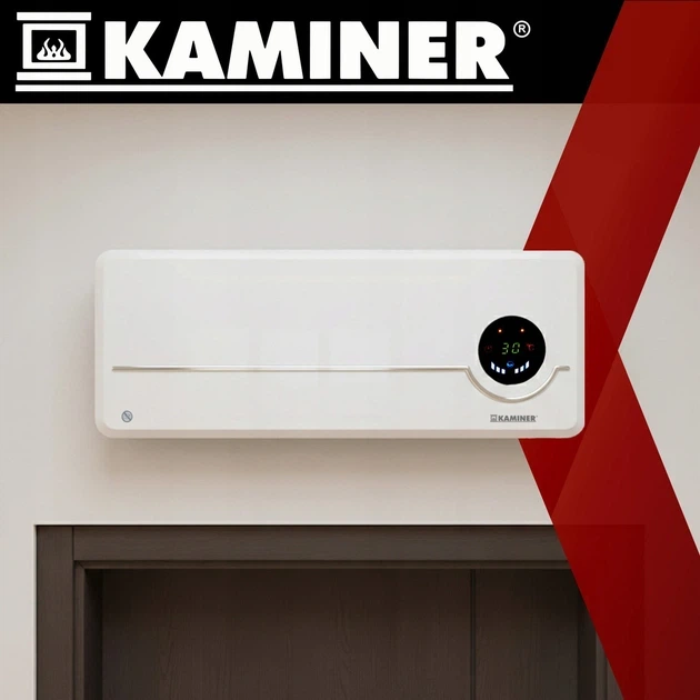 Тепловая воздушная завеса Kaminer 26389 2000 Вт Wi-Fi с LED-дисплеем, пультом ДУ и ECO-режимом для дома и офиса - изображение 3