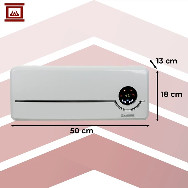 Тепловая воздушная завеса Kaminer 26389 2000 Вт Wi-Fi с LED-дисплеем, пультом ДУ и ECO-режимом для дома и офиса - изображение 5