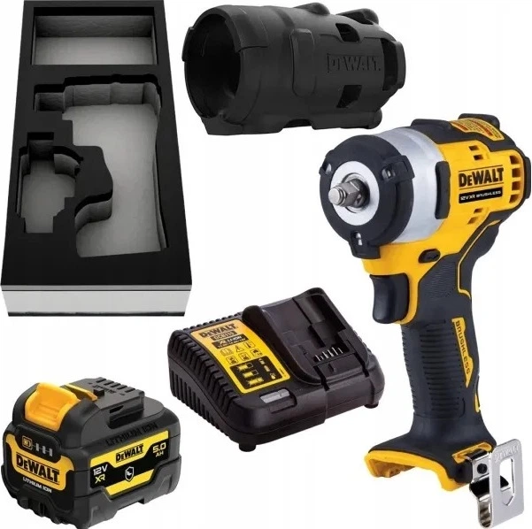 Акумуляторний ударний гайковерт DeWalt 12 V 3/8" 340 Нм з акумулятором 5 Аг (DCF903P1G-QW) - зображення 2