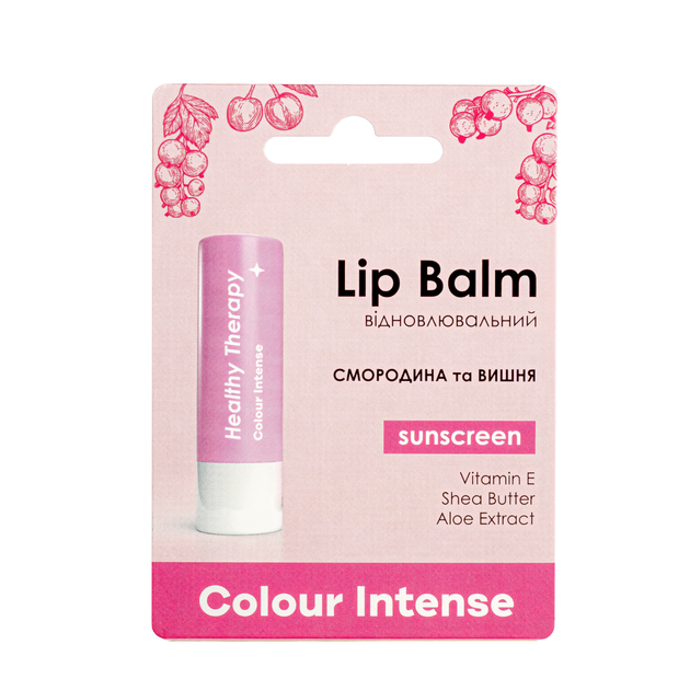 Бальзам для губ Colour Intense Healthy Therapy SPF15, № 06 Смородина і Вишня - зображення 3