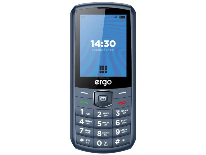 Мобільний телефон Ergo E285 Blue - Фото 1 Мобільний телефон Ergo E285 Blue - изображение 1