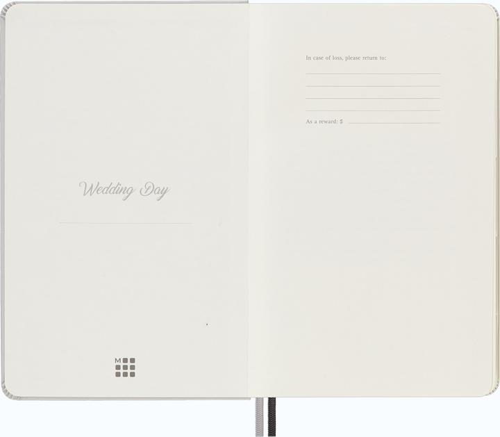 Notes Moleskine Passion Journal Wedding Biały w linie 13 x 21 cm 400 stron (8058647620275) - Zdjęcie 3 Notes Moleskine Passion Journal Wedding Biały w linie 13 x 21 cm 400 stron (8058647620275) - obraz 3