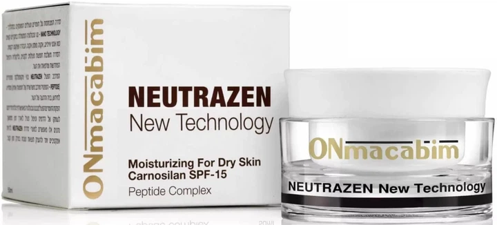 Дневной крем для сухой кожи SPF15 OnMacabim Neutrazen Carnosilan Moisturizing 50 ml - Фото 1 Дневной крем для сухой кожи SPF15 OnMacabim Neutrazen Carnosilan Moisturizing 50 ml - изображение 1