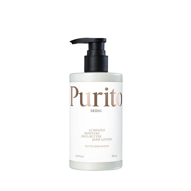 Лосьон для тела увлажняющий с маслом ши Purito Seoul Luminous Moisture Shea Butter Body Lotion Cotton Dreamlight 300 мл - Фото 1 Лосьон для тела увлажняющий с маслом ши Purito Seoul Luminous Moisture Shea Butter Body Lotion Cotton Dreamlight 300 мл - изображение 1