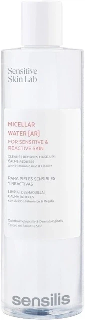Міцелярна вода для чутливої шкіри очищуюча Sensilis Micellar Water 400 мл - Фото 1 Міцелярна вода для чутливої шкіри очищуюча Sensilis Micellar Water 400 мл - зображення 1