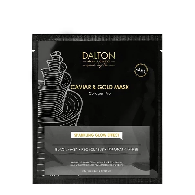 Маска с икрою и золотом Dalton Collagen-Pro 1шт - Фото 1 Маска с икрою и золотом Dalton Collagen-Pro 1шт - изображение 1