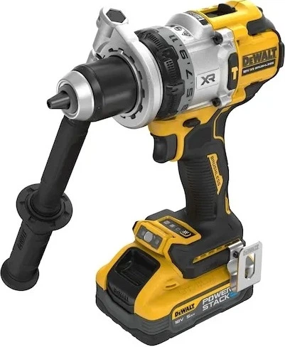 Дриль-шурупокрут акумуляторний ударний DeWalt 18V XR POWERSTACK з 2 акумуляторами 5 Ah (DCD1007H2T-QW) - зображення 3