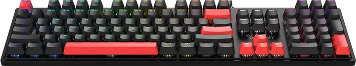 Клавіатура дротова A4Tech Bloody S520N BLMS Red Plus USB Fire Black (A4TKLA47737) - зображення 3