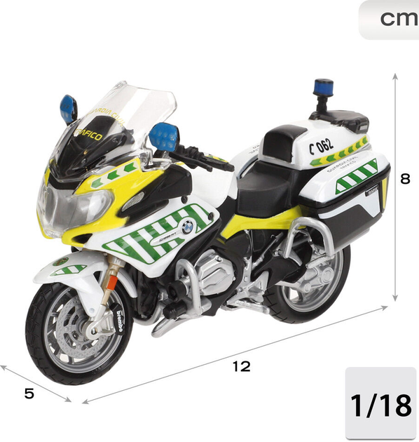 Model motocykla Bburago Guardia Civil BMW R 1200 (8412842780637) - obraz 4
