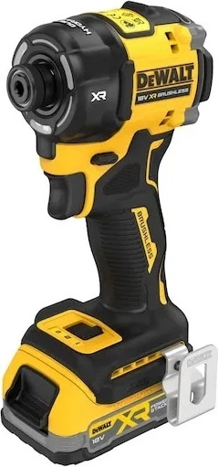 Zakrętarka udarowa hydrauliczna DeWalt 1/4' 18 V 56 Nm z 2 akumulatorami 1.7 Ah (DCF870E2T-QW) - obraz 4