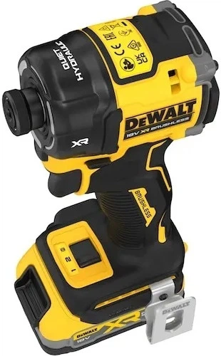 Zakrętarka udarowa hydrauliczna DeWalt 1/4' 18 V 56 Nm z 2 akumulatorami 1.7 Ah (DCF870E2T-QW) - obraz 7