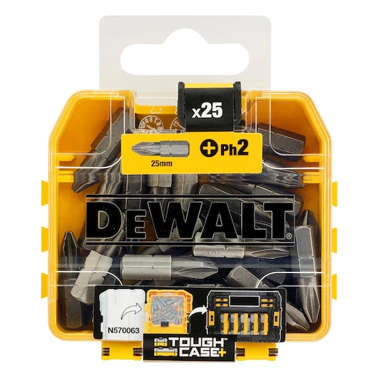 Набір біт DeWalt PH2 25 мм 25 шт.DT71522-QZ - Фото 1 Набір біт DeWalt PH2 25 мм 25 шт.DT71522-QZ - зображення 1
