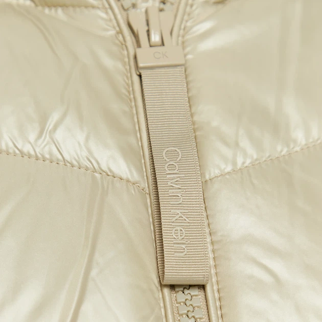 Куртка демісезонна коротка з капюшоном жіноча Calvin Klein K20K204867-AF6 S Бежева (8719856872793) - зображення 6