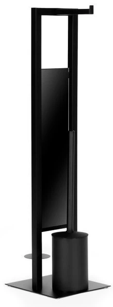 Тримач для туалетного паперу та щітки ModernHome by Multistore AIE-47-1 Чорний (5905817011568) - зображення 2