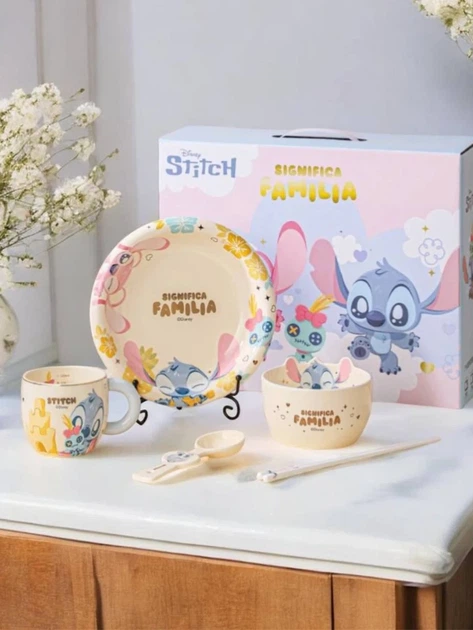 Подарочный набор посуды Disney «Stitch» Стич из керамики на одну персону - изображение 6