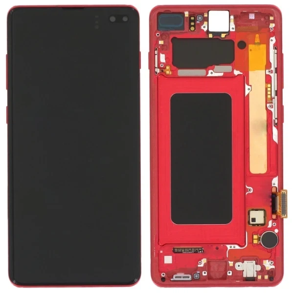 Дисплей для Samsung Galaxy S10 Plus G975 з тачскріном і рамкою оригінал 100% Service Pack Red - Фото 1 Дисплей для Samsung Galaxy S10 Plus G975 з тачскріном і рамкою оригінал 100% Service Pack Red - зображення 1
