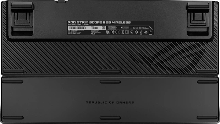 Клавиатура проводная Asus ROG Strix Scope II 96 USB/Wireless/Bluetooth Gaming Black (90MP037A-BKMA00) - Фото 7 Клавиатура проводная Asus ROG Strix Scope II 96 USB/Wireless/Bluetooth Gaming Black (90MP037A-BKMA00) - изображение 7