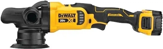 Акумуляторна ротаційна полірувальна машина DeWalt 18V XR 125 мм з 2 акумуляторами 5 Аг (DCM848P2-QW) - зображення 2