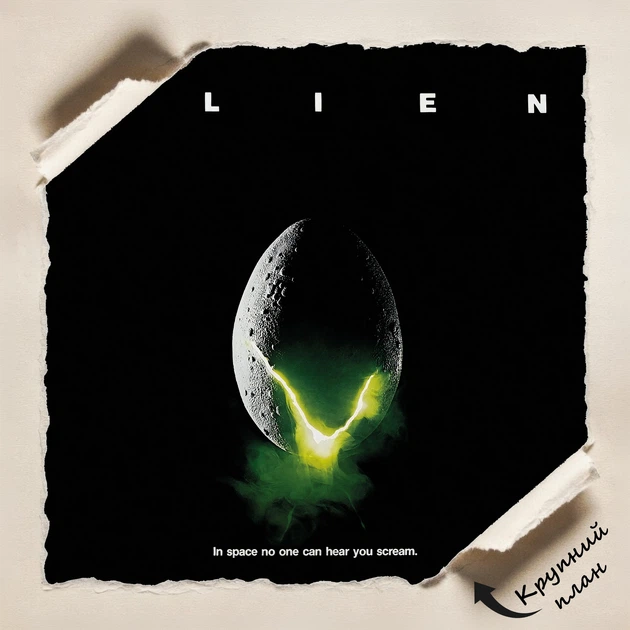 Постер Чужой, Alien (1979), культовый фильм, ксеноморф, A3 42×30 см (id5710) - изображение 4
