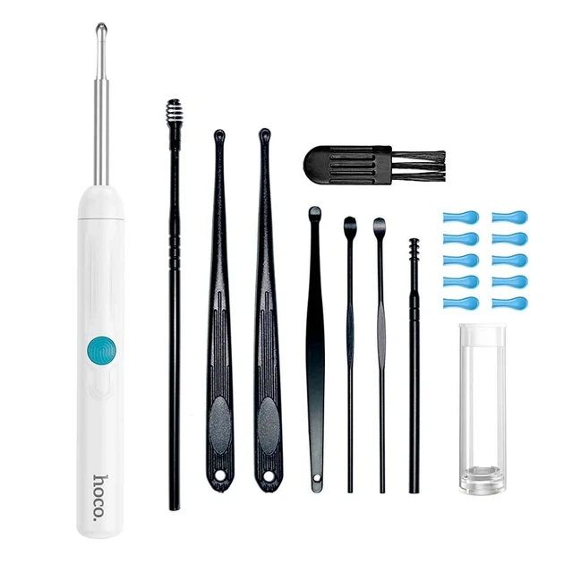 Умная ушная палочка с камерой Hoco HP65 Ears Cleaning Tool With Camera White - изображение 6