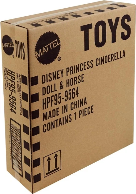 Лялька Попелюшка та кінь із сідлом Mattel Disney Princess кінь з гривою та хвостом які можна зачісувати - изображение 6