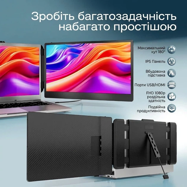 Монитор портативный 14" Teamgee S1 Full HD IPS 60 Гц (101936960) - Уценка - Фото 4 Монитор портативный 14" Teamgee S1 Full HD IPS 60 Гц (101936960) - Уценка - изображение 4