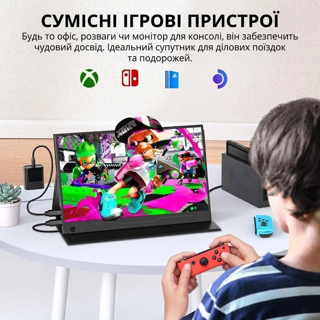Монитор портативный сенсорный 14" UPERFECT Full HD IPS 60 Гц (101562335) - Уценка - изображение 4