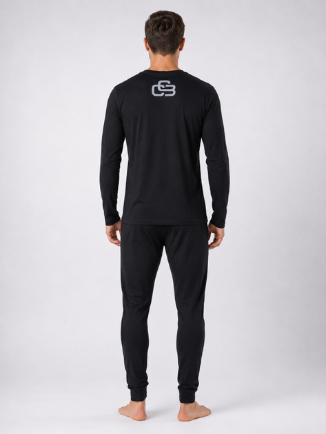 Термофутболка с длинным рукавом мужская Ceceba Sports 1935-5016 L черный - изображение 2