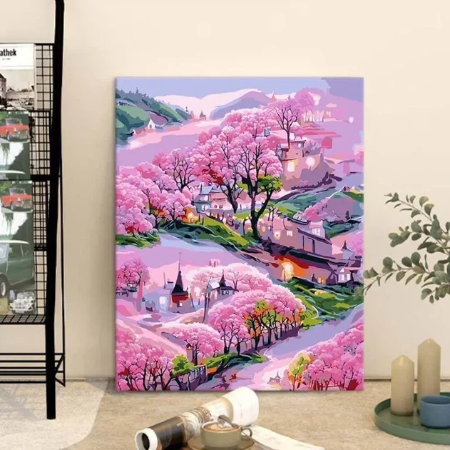 Картина по номерам "Сакура" 40x50 см - изображение 2
