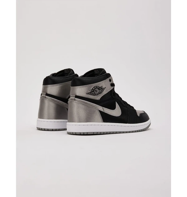 Жіночі кросівки Air Jordan 1 Retro High Og FD4810-010 шкіряні чорні з срібним Розмір 42.5 - изображение 4