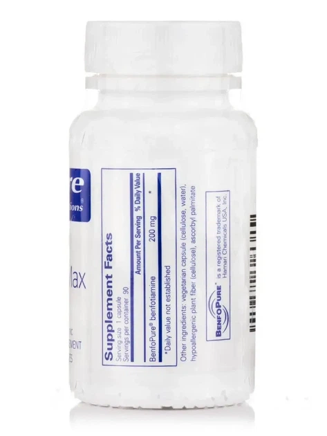 Бенфотиамин Pure Encapsulations BenfoMax 90 капсул - Фото 2 Бенфотиамин Pure Encapsulations BenfoMax 90 капсул - изображение 2