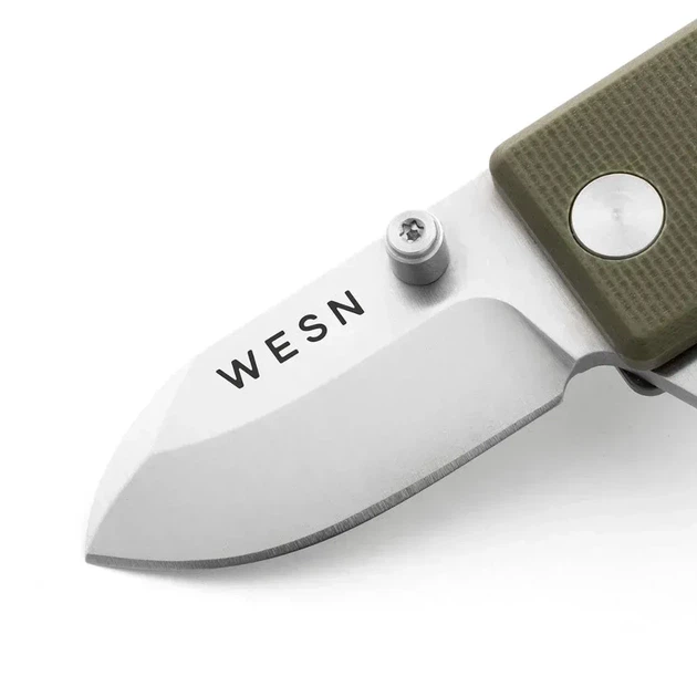 Складний ніж WESN MICROBLADE (Титан + Зелений G10) 9.5см - зображення 2