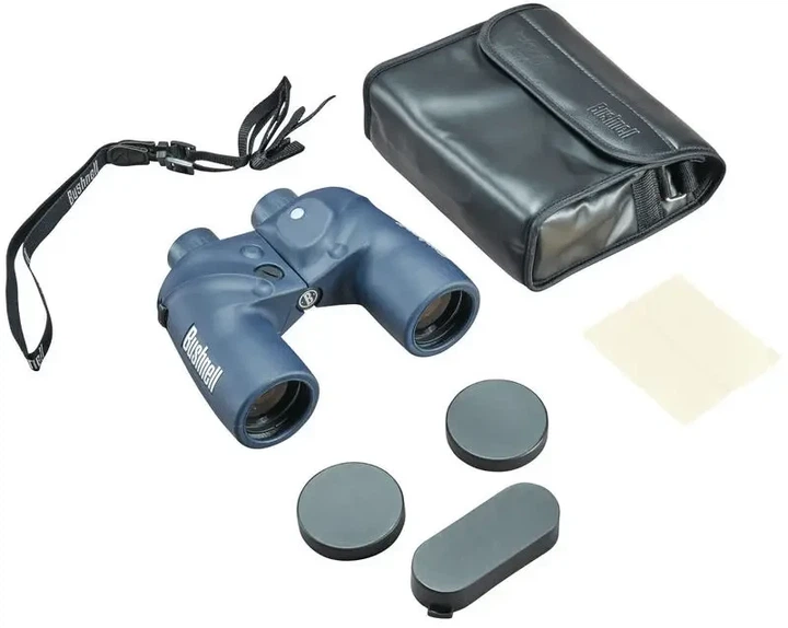 Бинокль Bushnell Marine Blue 7x50 с компасом и дальномерной сеткой - изображение 3