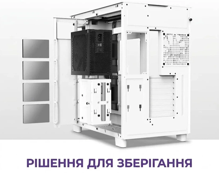 Корпус NZXT H9 Flow White (CM-H91FW-01) / без БП / Белый (101633288) - Уценка - Фото 5 Корпус NZXT H9 Flow White (CM-H91FW-01) / без БП / Белый (101633288) - Уценка - изображение 5