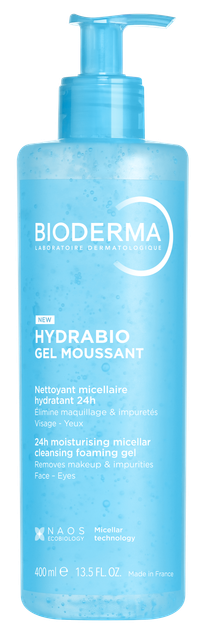 Очищающий гель Bioderma Hydrabio 400 мл (3701129814390) - Фото 1 Очищающий гель Bioderma Hydrabio 400 мл (3701129814390) - изображение 1