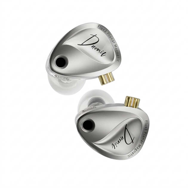 Навушники KZ Duonic Silver (без мікрофону, стандартна версія) – In-Ear Monitor навушники з потрійними планарними драйверами - зображення 2