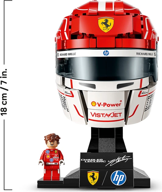 Zestaw klocków LEGO Editions Formula 1 Kask Charles Leclerc Scuderia Ferrari HP 886 elementów (43014) - obraz 8