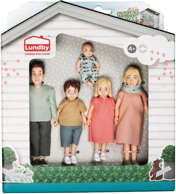 Zestaw lalek Lundby Charlie do domku dla lalek 5 szt (60-8076-00) - Zdjęcie 3 Zestaw lalek Lundby Charlie do domku dla lalek 5 szt (60-8076-00) - obraz 3