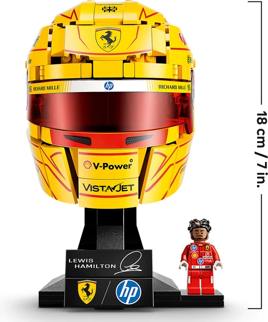 Zestaw klocków LEGO Editions Formula 1 Kask Lewis Hamilton Scuderia Ferrari HP 884 elementy (43022) - Zdjęcie 8 Zestaw klocków LEGO Editions Formula 1 Kask Lewis Hamilton Scuderia Ferrari HP 884 elementy (43022) - obraz 8
