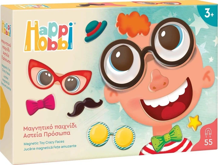 Настільна гра магнітна As Happi Hobbi Crazy Faces (5203068640798) - Фото 7 Настільна гра магнітна As Happi Hobbi Crazy Faces (5203068640798) - зображення 7