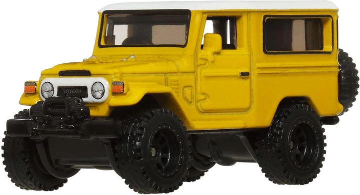 Model samochodu Mattel Hot Wheels Premium Boulevard Toyota Land Cruiser FJ43 Oliwkowy JBL25 (194735262762) - obraz 3