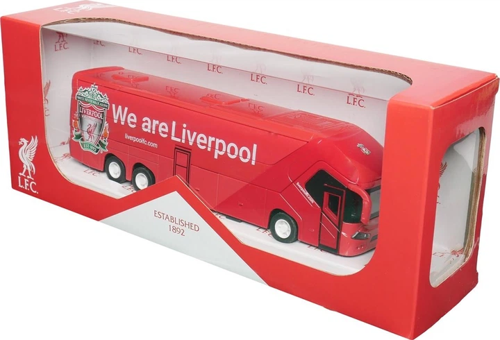 Модель автобуса Banbo Toys Official Bus Ліверпуль темно-червона 16263 (8436573616263) - зображення 6