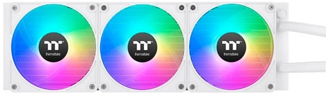 Chłodzenie wodne Thermaltake TH420 V2 Ultra EX ARGB Sync AIO Liquid Cooler Snow Edition (CL-W428-PL14SW-A) - obraz 2