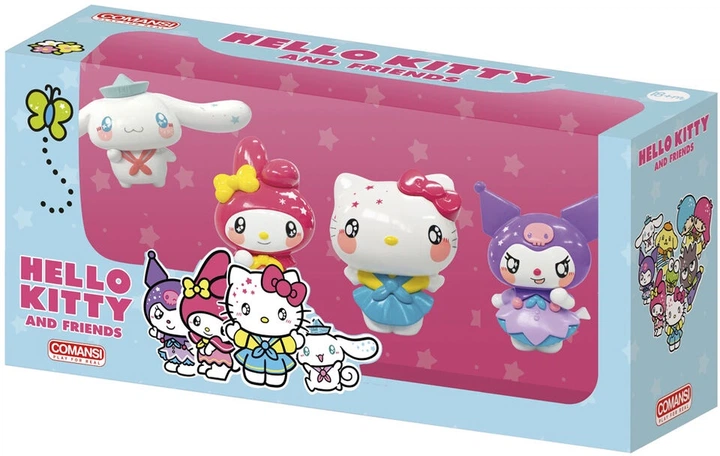 Zestaw figurek Comansi Hello Kitty Friends 7 cm 4 szt Y90421 (8412906904214) - obraz 2